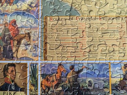 Terrell Publishing 500 Piece Explorations West of the Mississippi Jigsaw Puzzle - Picture 3 of 14