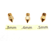 .3mm .4mm .5mm 3D Printer Nozzle for MK7 MK8 makerbot RepRap 1.75mm ABS PLA