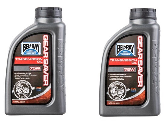 Bel-Ray Gear Saver Transmission Oil 75W 1 Liter Motorcycle & ATV  ( 2 Pack ) 