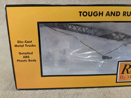 MTH Rail King O Scale 85384 Pennsylvania American Crane Car 30-7932 Yellow - Picture 2 of 24