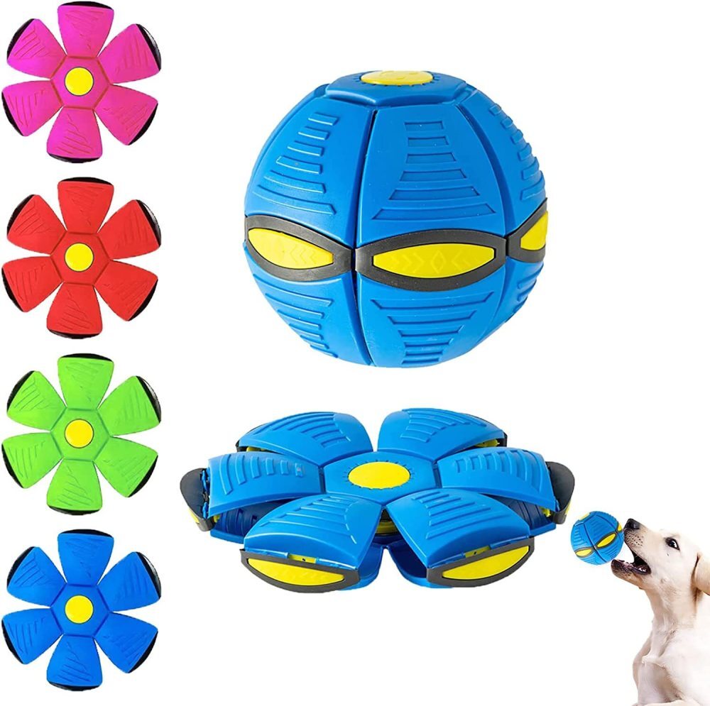 2023 New Pet Toy Flying Saucer Ball, Flying Saucer Ball Dog Toy Pet Toy