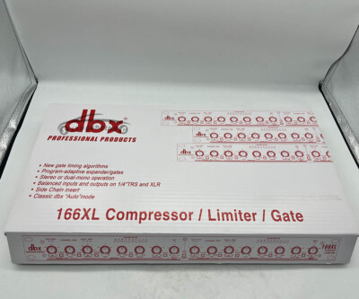 Compressor Limiter/Gate Effects DSP Processor Free Shipping DBX 166XL
