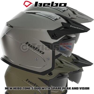 Hebo DUO V6 Zone 5 Trials Helm mit klarem Visier