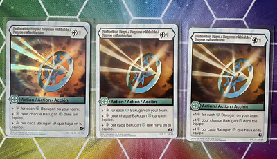 Bakugan:Battle Brawlers Rare Haos Reflection Rays Playset EFS_72_RA_BB & 1 HEX