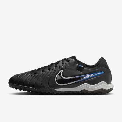 Nike Legend 10 Pro TF Black Chrome Hyper Blue Soccer Mens Size 7