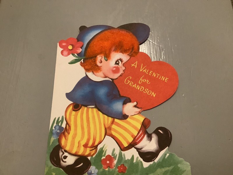 valentine card vintage/1950’s.