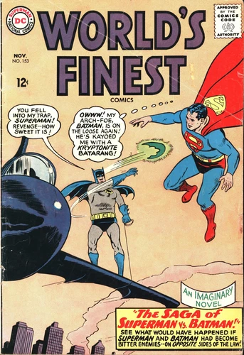 DC Comics World's Finest Comics 153 11/65 RAW VG-