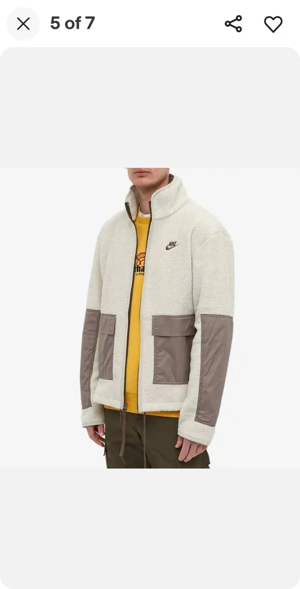 nike sherpa fleece jacket full zip