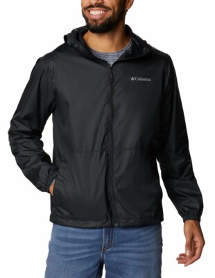Columbia Men's Center Ridge Windbreaker  II Jacket Black XM0860-010| NWT Size L