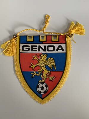 Fanion GENOA 90'S vintage Genes pennant supporter Calcio