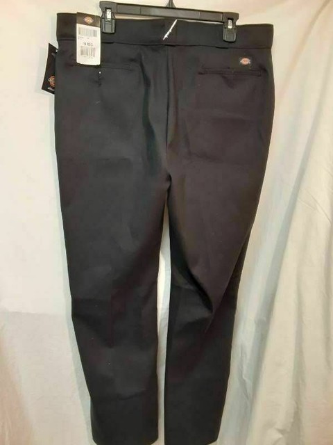 black slim work pants