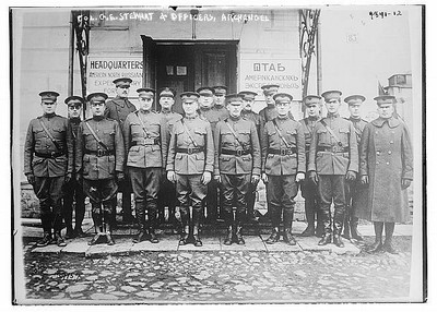 Photo:Col. G.E. Stewart & officers, Archangel