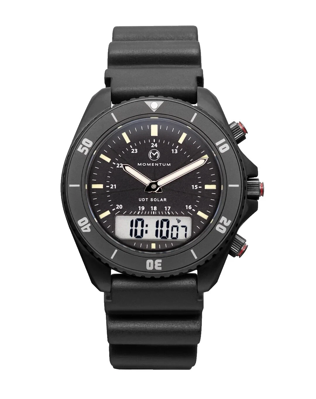 Наручные часы с резиновым ремешком