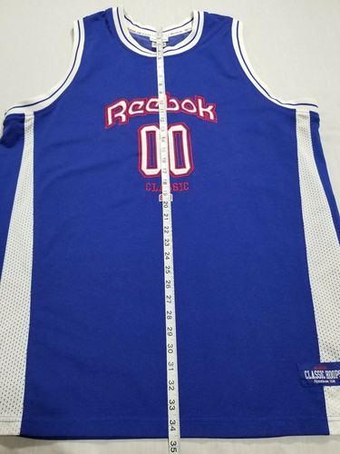 Reebok Mens Classic Hoops Throwback Basketball Jersey Size 2XL - Picture 5 of 10