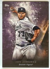 2018 Topps Inception JOE JIMENEZ Purple Parallel #'d 113/150 Card# 18 Tigers