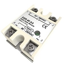 Solid State Relay 40A SSR-40AA AC to AC Input 80-250V Output 24-380V Phase