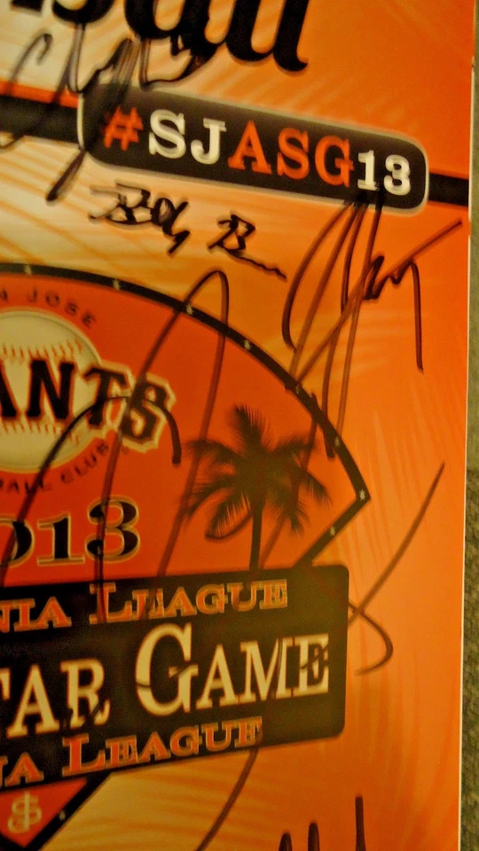 2013 年亲笔签名加州-卡罗来纳联赛全明星节目卢克·杰克逊 — 第 4/4 张图片