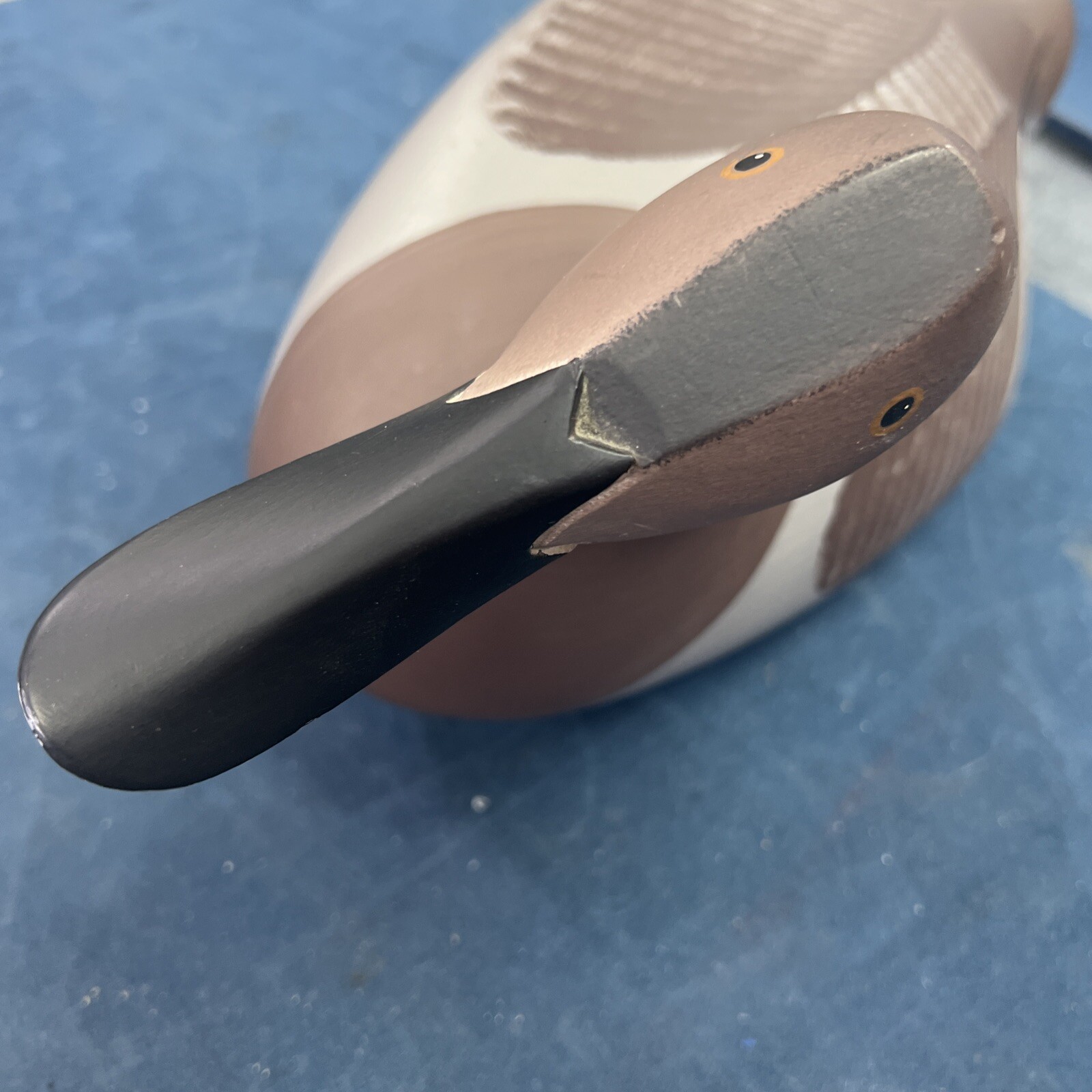 Vintage Joey Jobes Pumkinseed Duck Decoy Hand painted Signed 1990 eBay