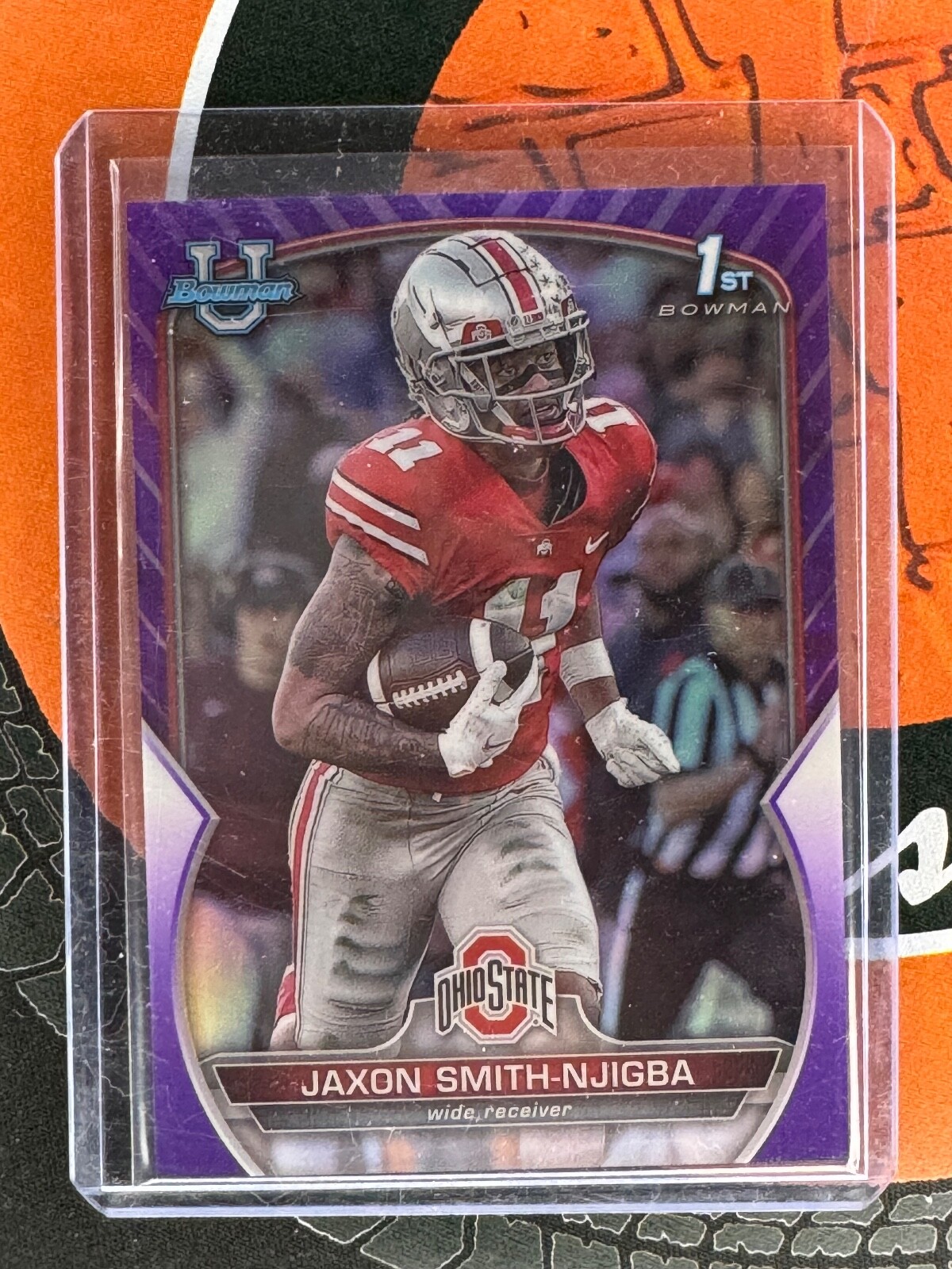 2022 Bowman University Chrome Purple Refractor /399 Jaxon Smith-Njigba #78