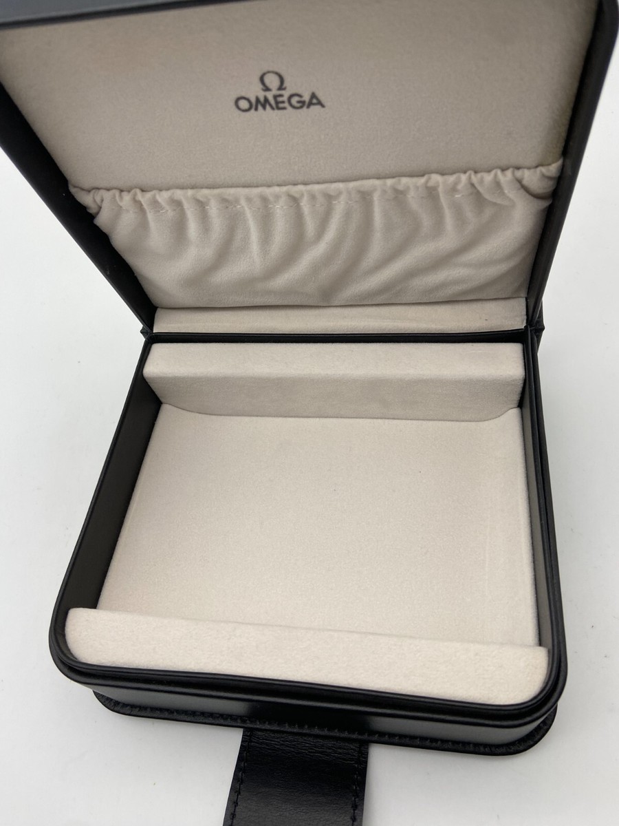 OMEGA レザー アクセサリーケース GENUINE OMEGA Black Watch Box Case Vintage #1238 | eBay