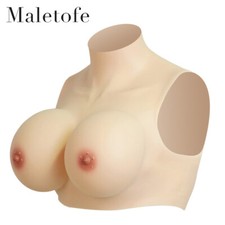 Realistic Silicone Breast Forms Breast Plate Fake Boobs G Cup For Crossdresser