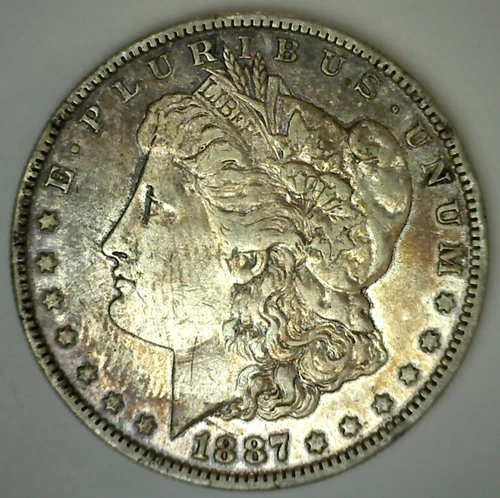 1887 O Collectible Silver Morgan Dollar Extra Fine Coin New Orleans XF $1 Toned