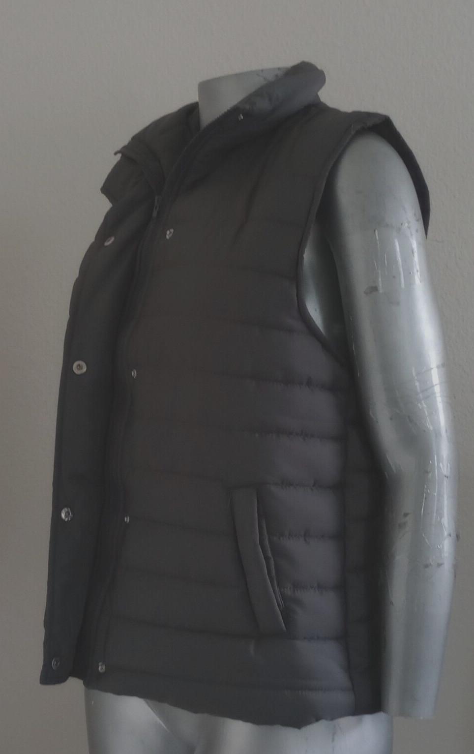 UNISEX ICLOSAM JACKET  VEST Size XL Gray Full zipper &Snap buttons pockets NWT image 8