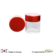 Korea Medicine Container Holder Tablet Pill Clear Red Pill Tablet Box Empty Jar