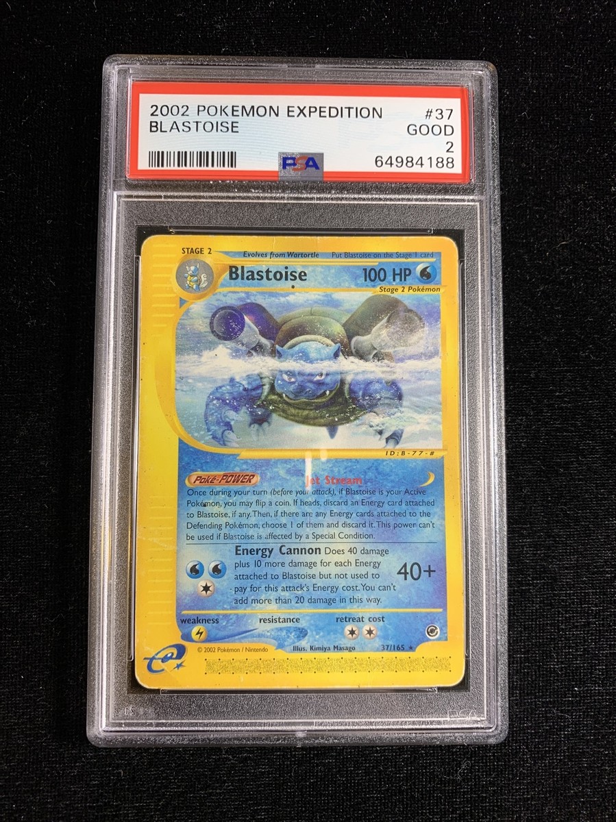 PSA 2 Blastoise 37/165 - Pokemon Expedition Set Rare E-reader Good