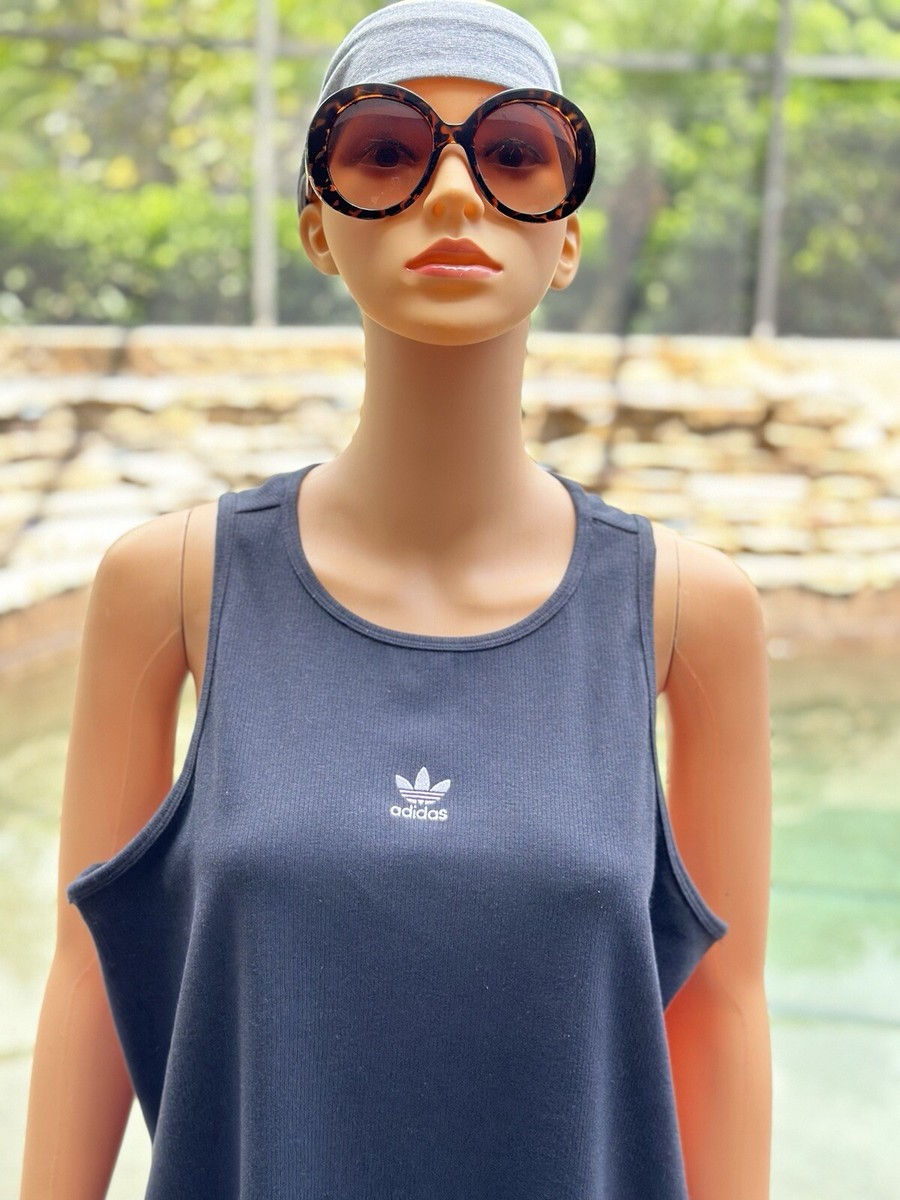 ★人気★ ADIDAS ORIGINALS RIB TANK DRESS adidas Essentials Rib Tank Dress - Grey | Free Shipping with