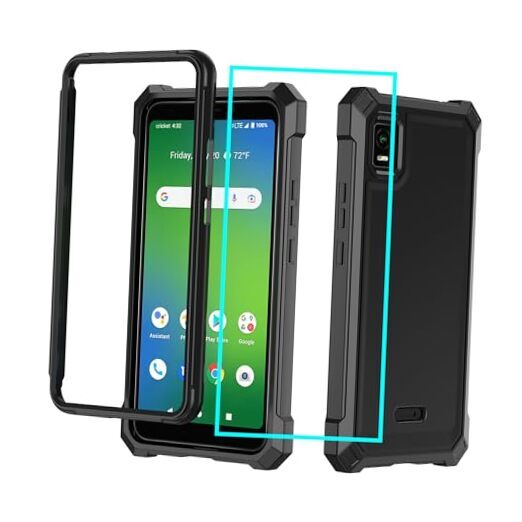 for AT&T Vista Case with Screen Protector,WTATTRW2 Phone Case ATT Vista Black