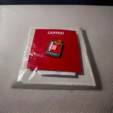 Campari Negroni Cocktail Enamel Hat Shirt Lapel Pin Badge Brand New!!