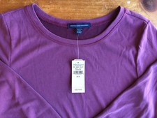 American Eagle Burgundy Red Dress Size Small L/S Lined $39 Modal/Poly Blend B6