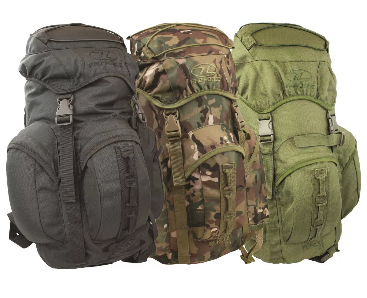 Mochila 25L cremallera camuflaje