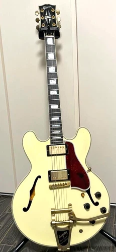 GIBSON MEMPHIS 2016 Limited Run ES-355 Bigsby VOS Classic White Electric Guitar