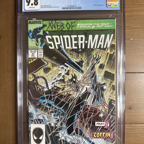 Web of Spider-Man #31 CGC 9.8 Marvel 1987 Kraven’s Last Hunt Mike Zeck Key Issue - Imagen 3 de 18
