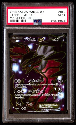 PSA 9 Mint Yveltal EX 063/060 Y Collection 1st ED 2013 Japanese 