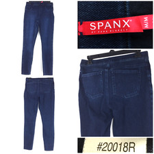 Spanx Womens Medium 30 in Waist Dark Blue Twilight Jean-ish Ankle Leggings