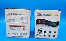 TWO Programmable LED RGB Car Sign,Bluetooth LED with Remote Control LED Car Sign