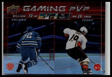 2024-25 Upper Deck #GPVP-11 William Eklund / Troy Terry Gaming PVP