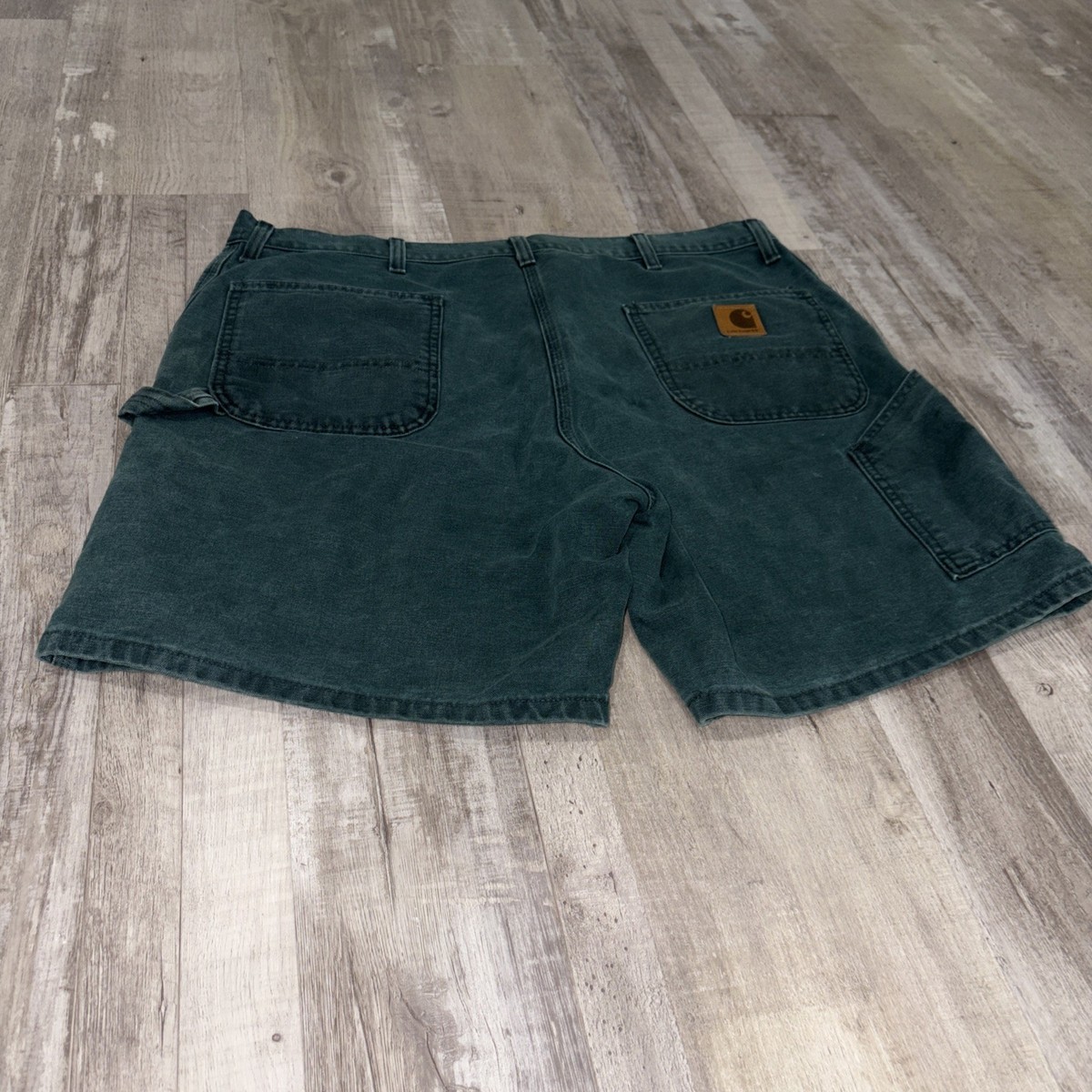 Carhartt B24 HTG Hunter Green Carpenter Short Size 38 Rare