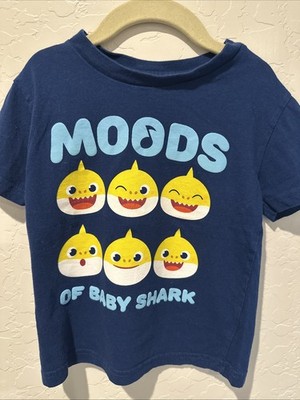 Baby Shark Kids 5T Navy Nickelodeon Pinkfong Graphic Tshirt