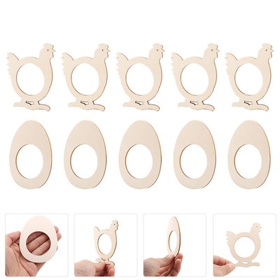 20 Pcs Serviettenhalter Holz Serviettenringe Papier Papierserviettenringe