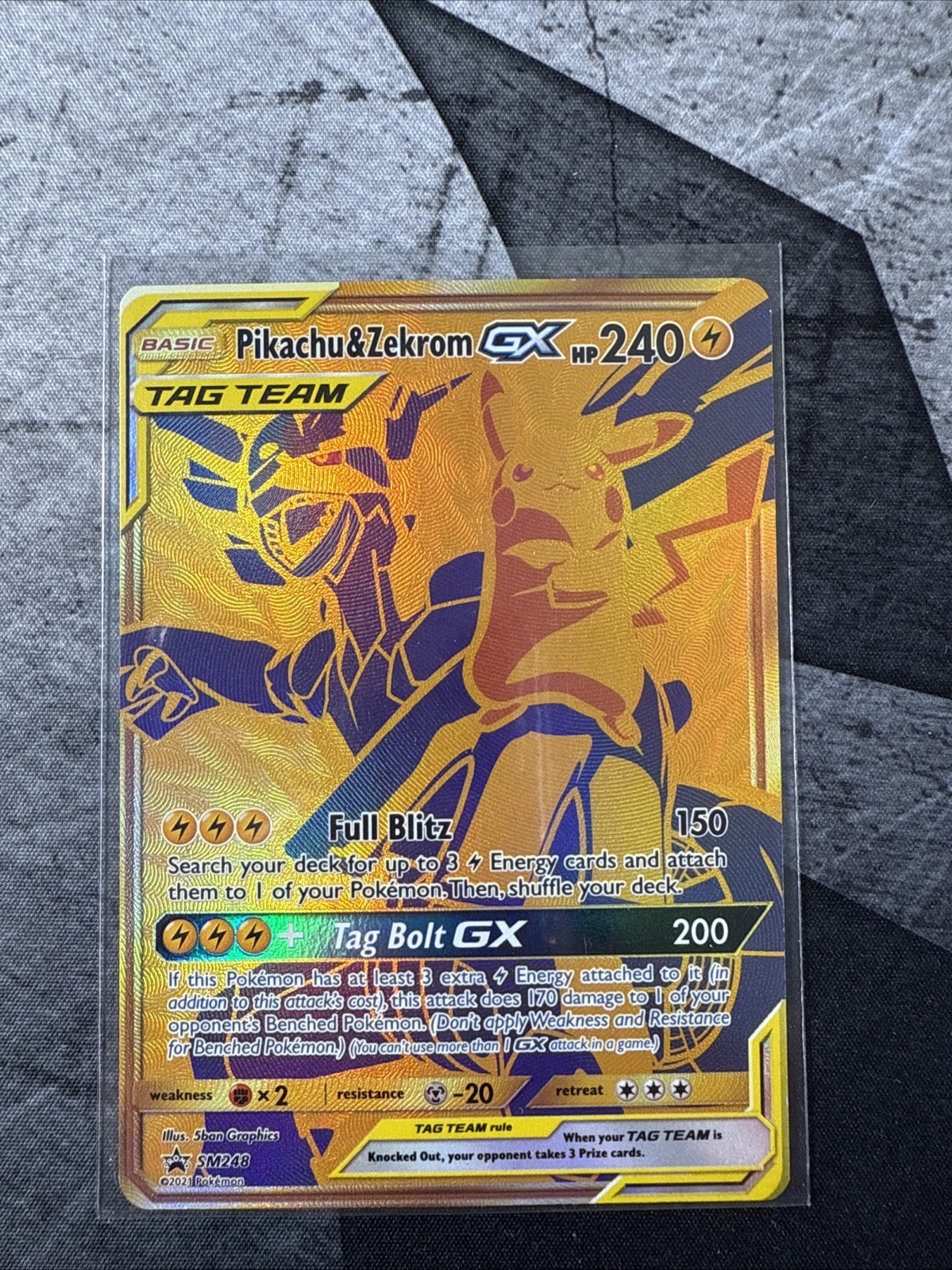 Pokemon TCG SM Promos #SM248 Pikachu & Zekrom GX NM