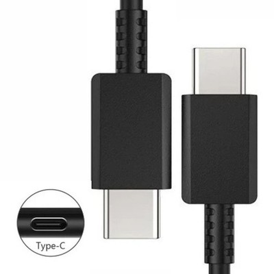 Schwarz USB-C auf USB-C Datenkabel Ladekabel für Samsung Galaxy Fold, C9 Pro