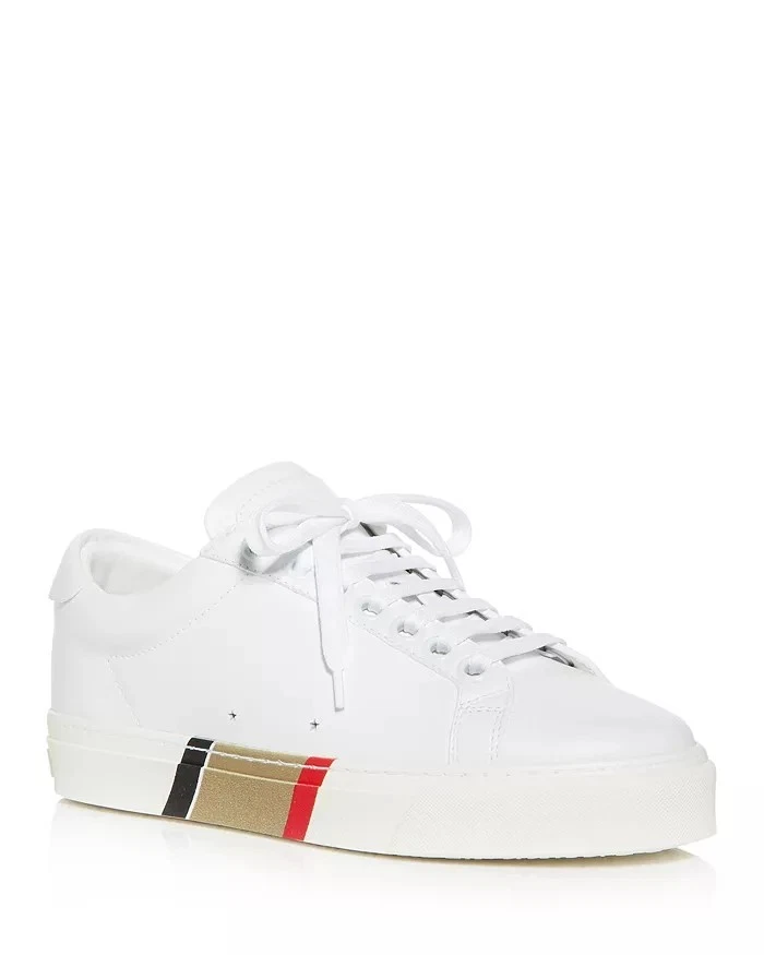 Burberry — Burberry Women's White Leather Rangleton Low Top Sneakers Size 36 MSRP: $595.00