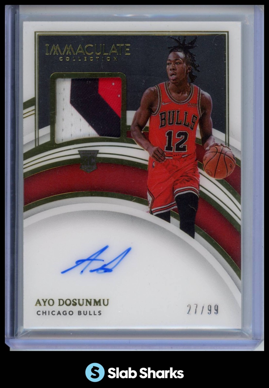 2021 PANINI IMMACULATE COLLECTION #117 AYO DOSUNMU RC PATCH AUTO ROOKIE /99