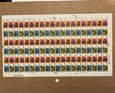 Product Image: GB 1970 Charles Dickens/ William Wordsworth Complete Sheet of 120 x Values MNH 