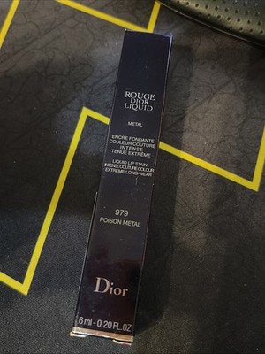 Rouge Dior Liquid Lip Stain 979 Poison Metal  0.20oz / 6ml *NEW IN BOX*