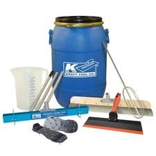 Kraft Tool Co. Self-Leveling Tool Kit 15 Gal. Mixing Barrel 7-Piece